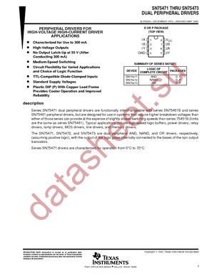 SN75471DR datasheet  